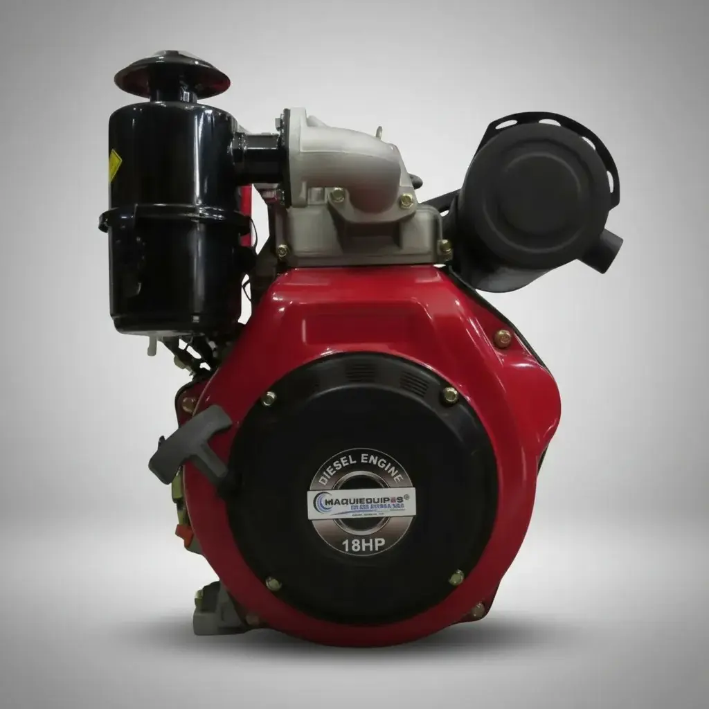 Motor diesel acpm 18HP 3600 RPM eje cuña rosca 1" (MANUAL)